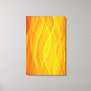 Goldene webende Wellen abstraktes Triptychon Leinw Leinwanddruck
