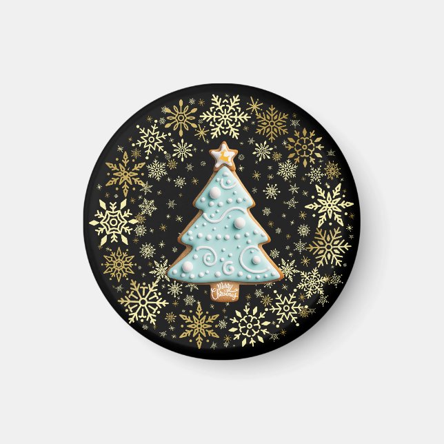 Goldene Weihnachten, Lebkuchen Magnet (Vorne)