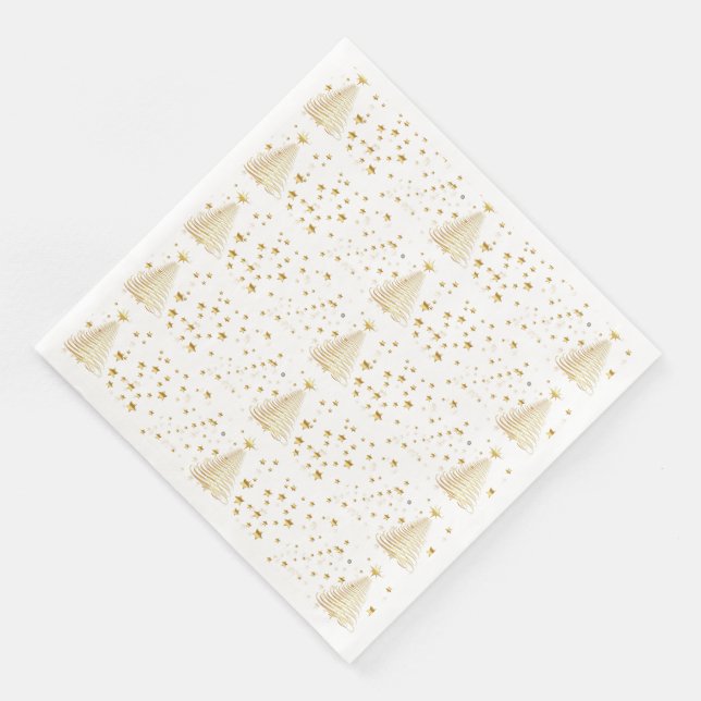 Goldene Weihnachten Serviette (Ecke)