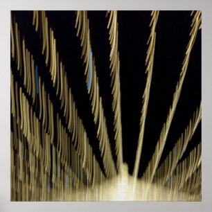 Goldene Weihnachtsbeleuchtung Poster