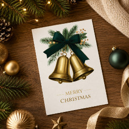 Goldene Weihnachtsglocken Frohe Weihnachten Urlaub
