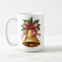 Goldene Weihnachtsglocken-Stechpalme und gestreift