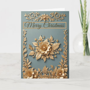 Goldene Weihnachtskarte Karte