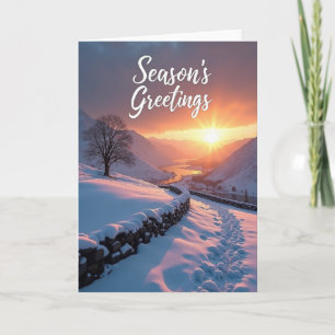 Goldene Weihnachtskarte zum Winter Karte