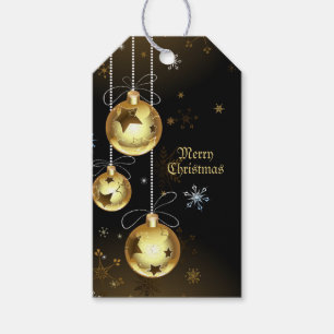 Goldene Weihnachtsschmuck Shiny Stars Schwarz Geschenkanhänger