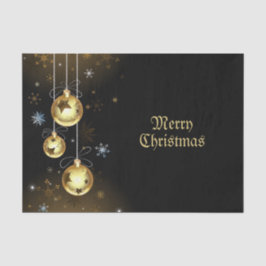 Goldene Weihnachtsschmuck Shiny Stars Schwarz Seidenpapier