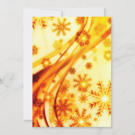 Goldene Weihnachtsschneeflocken Feiertagskarte