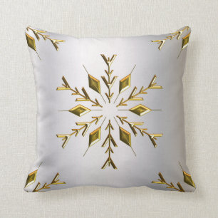 Goldene Weihnachtsstars Kissen