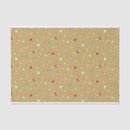 Goldene Weihnachtssterne, Geschenke, Schneeflocken Seidenpapier