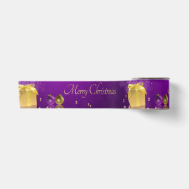Goldene Weihnachtszeit-Geschenkboxen Satinband