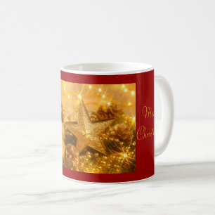Goldene Weihnachtszeit-Tasse Kaffeetasse