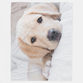 goldene Welpe Labrador-Decke Fleecedecke