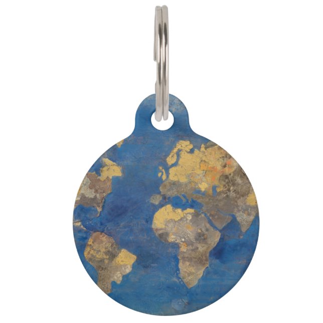 Goldene Welt Haustiermarke (Vorderseite)