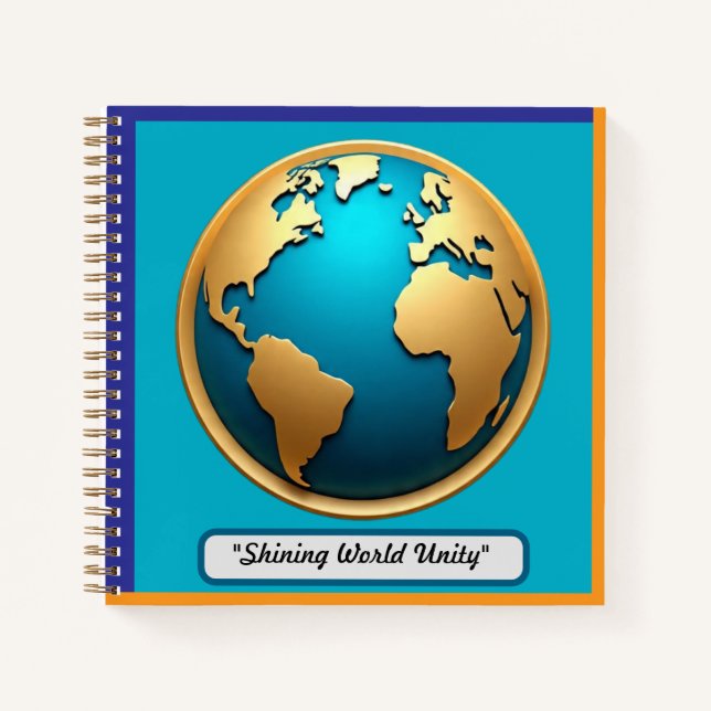 "Goldene Welt" Notizbuch (Vorderseite)