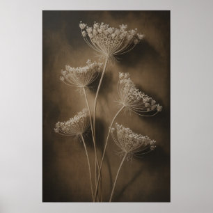 Goldene Wildblumen Poster