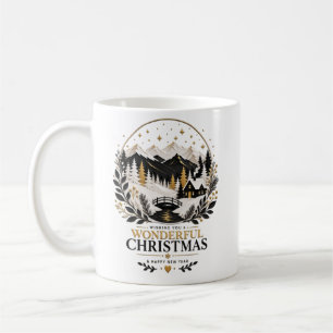 Goldene Wintersonnensilhouette 1 Kaffeetasse