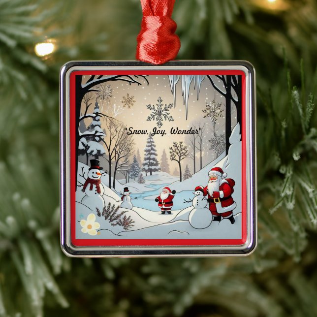 "Goldene Winterträume" Ornament Aus Metall (Baum)