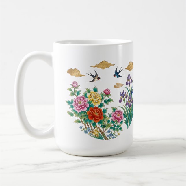 Goldene Wolken Kaffeetasse (Links)