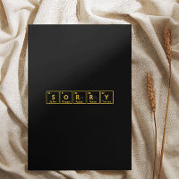 Goldene Worte des Bedauerns: Eine Luxe Sorry Card