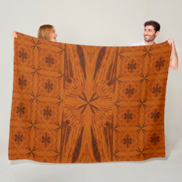 Goldene Wüstenschmetterlinge 3 Fleecedecke