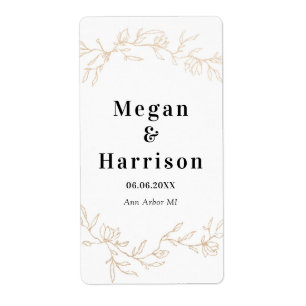 Goldene Zweige Hochzeitsdesign