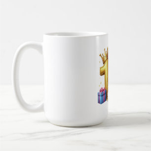 Goldener 10. Geburtstag Kaffeetasse