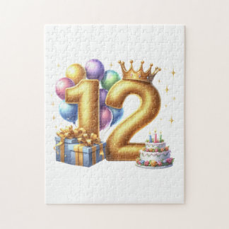 Goldener 12. Geburtstag