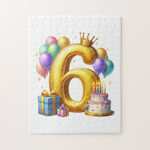 Goldener 6. Geburtstag