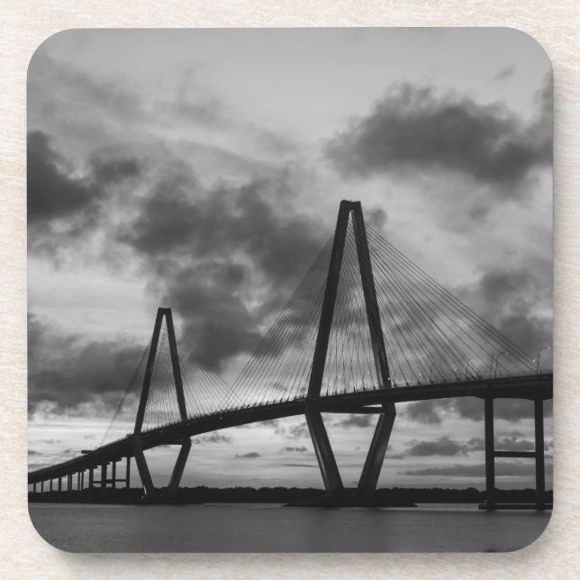 Goldener Abend im Arthur Ravenel Grayscale Getränkeuntersetzer (Vorderseite)