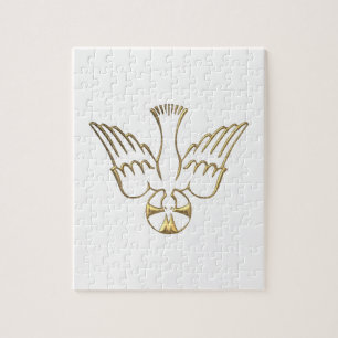 Goldener Abstieg des Heiligen Geistes-Symbols