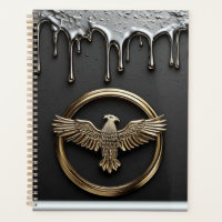 Goldener Adler-Emblem mit ausgebreiteten Flügeln