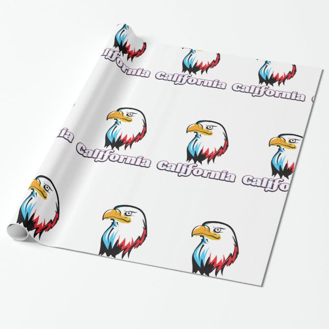 Goldener Adler Geschenkpapier (Ungerollt)