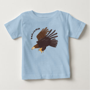 Goldener Adler, lustige Cartoon-Illustration Baby T-shirt
