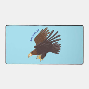 Goldener Adler, lustige Cartoon-Illustration Schreibtischunterlage