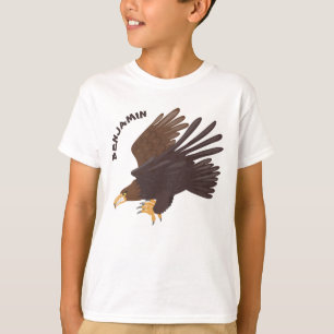 Goldener Adler, lustige Cartoon-Illustration T-Shirt