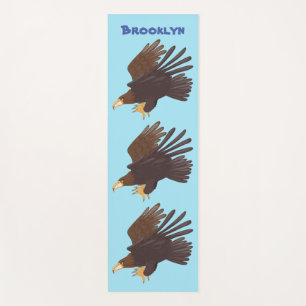 Goldener Adler, lustige Cartoon-Illustration Yogamatte
