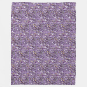 Goldener Amethyst-Schimmer Fleecedecke
