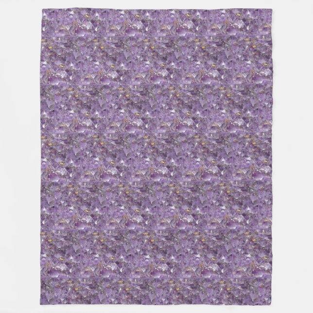 Goldener Amethyst-Schimmer Fleecedecke (Vorderseite)
