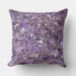 Goldener Amethyst-Schimmer Kissen