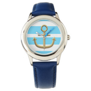 Goldener Anker, Symbole der Liebe . Armbanduhr