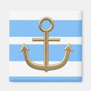 Goldener Anker, Symbole der Liebe . Magnet