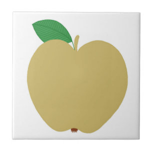 Goldener Apfel Fliese
