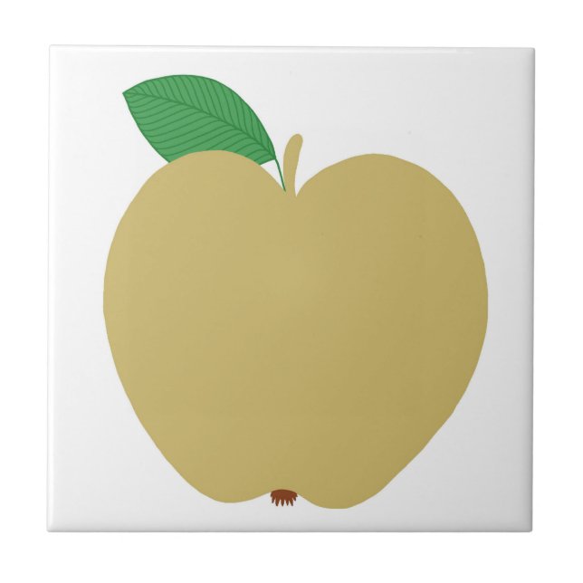 Goldener Apfel Fliese (Vorderseite)