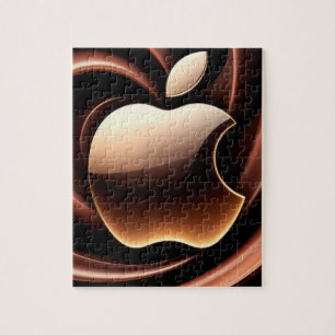 🍎 Goldener Apfel Flüssig-Metall-Luxus-Puzzle-Gesc