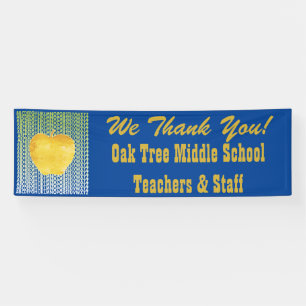 Goldener Apple-Schullehrer Banner