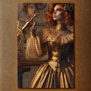 Goldener Astronom Steampunk Vintage Viktorianisch
