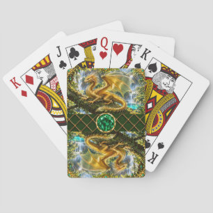 Goldener Aura-Drache Spielkarten