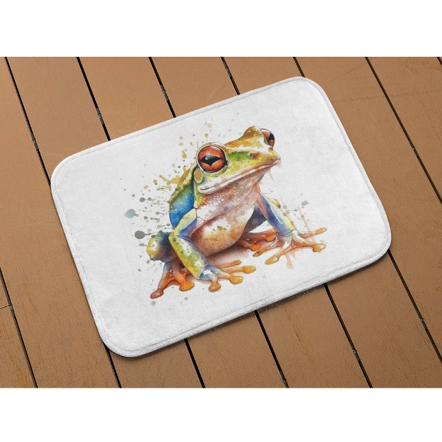Goldener Azur-Laubfrosch Badematte (Von Creator hochgeladen)