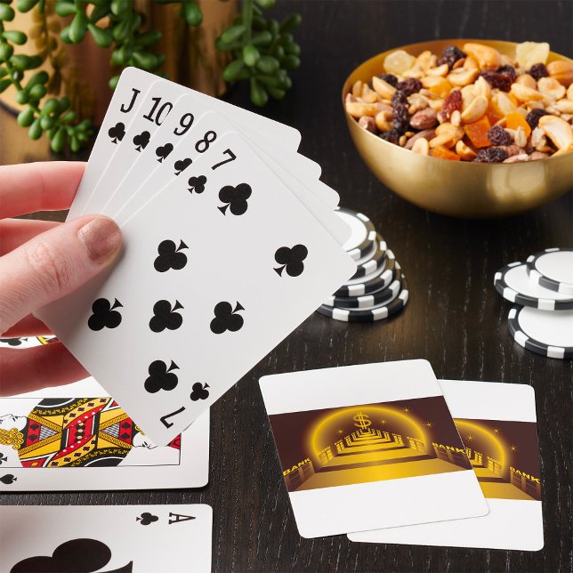 Goldener Bankkorridor lässt Dollarfinanzierung wac Spielkarten (Von Creator hochgeladen)