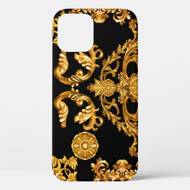 Goldener Barock, Zierelemente. Case-Mate iPhone Hülle (Rückseite)